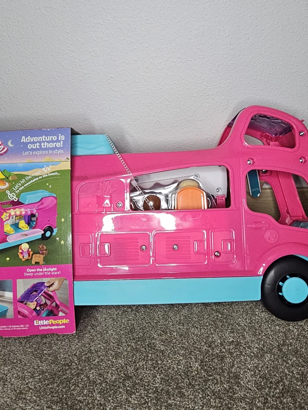 Fisher-Price Barbie Pink and Blue Dream Camper Playset
